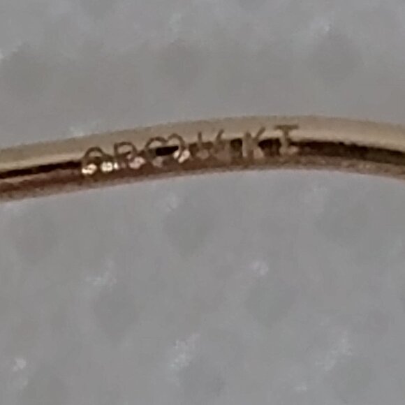 Beautiful solid 14kt  yellow gold, hoops! - Picture 5 of 9